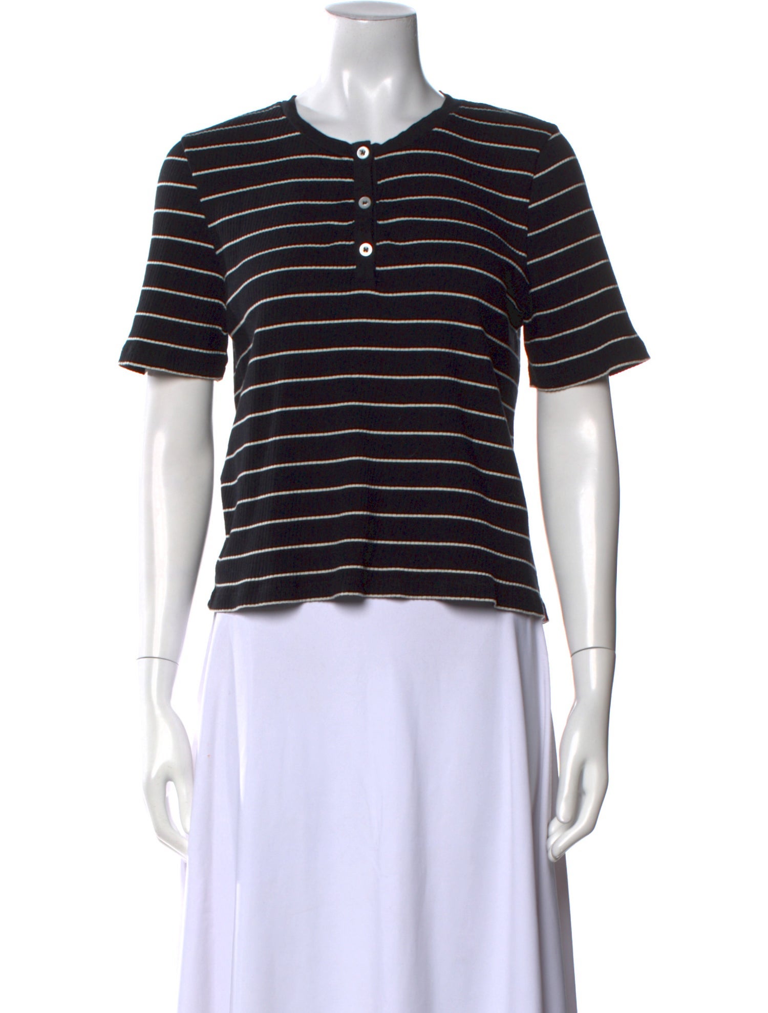 Kule Striped Crew Neck T-Shirt