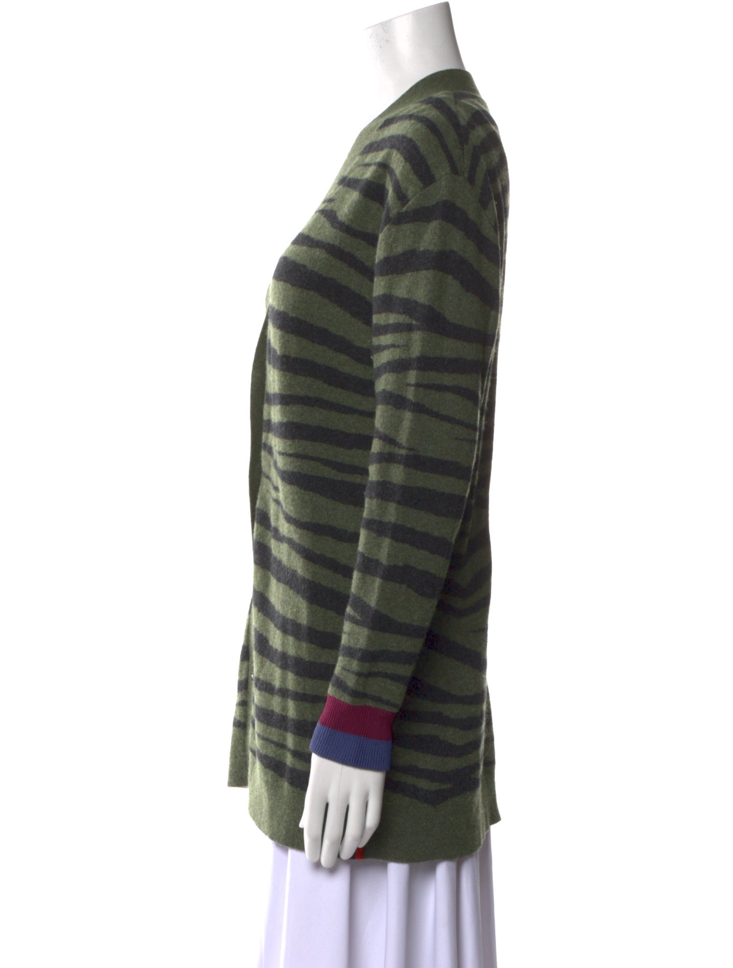 Kule Striped V-Neck Sweater