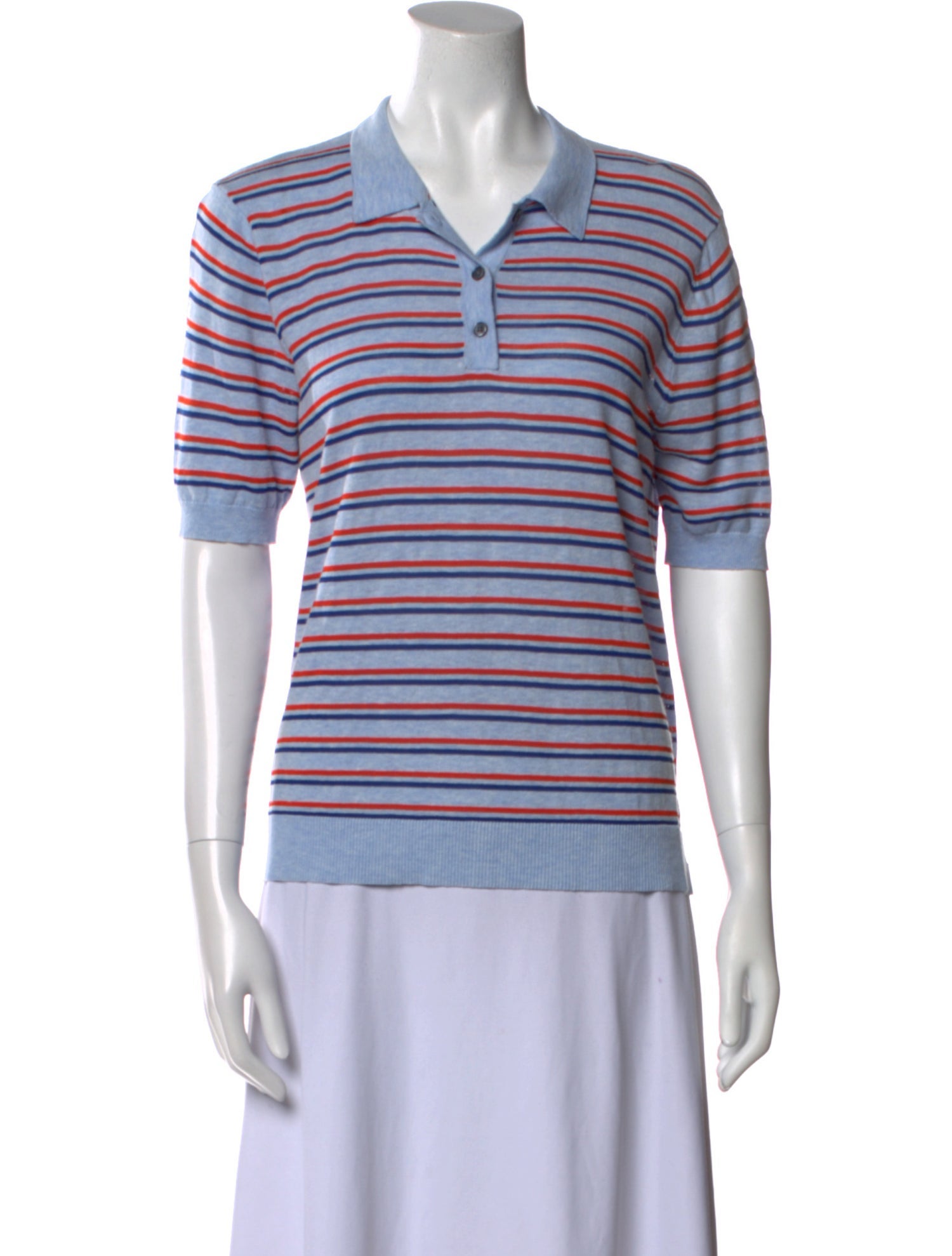 Kule Striped Short Sleeve Polo