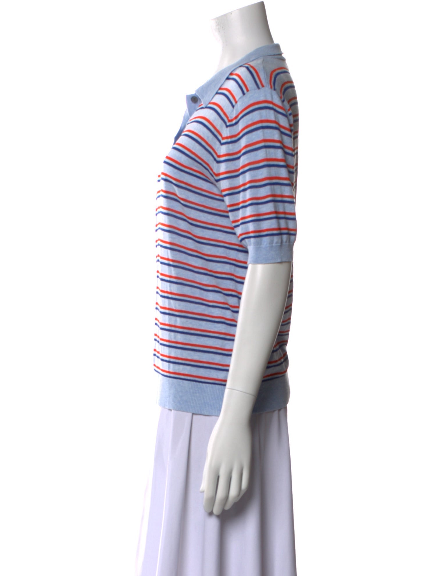Kule Striped Short Sleeve Polo