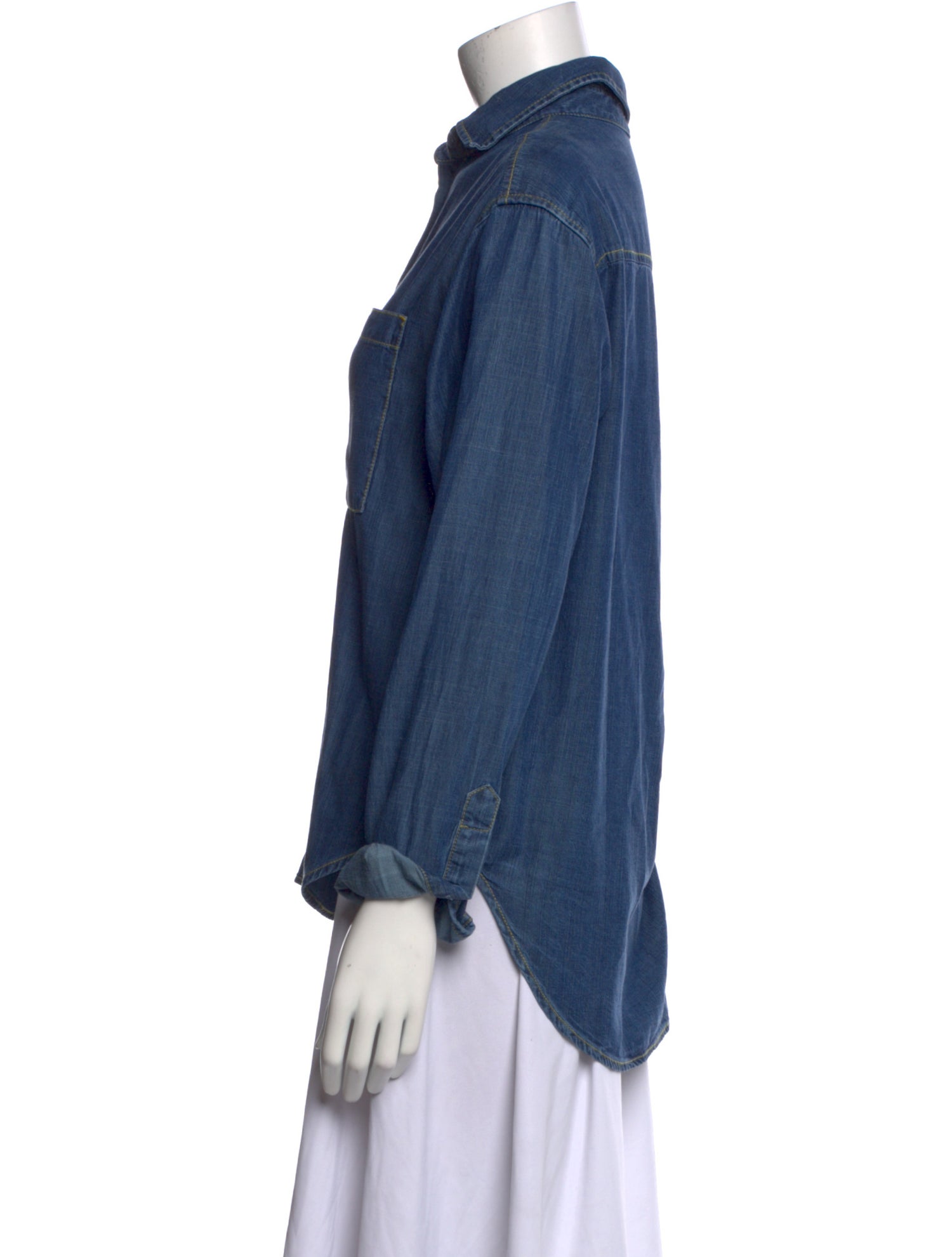 Kule Long Sleeve Button-Up Top