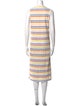 Kule Striped Midi Length Dress