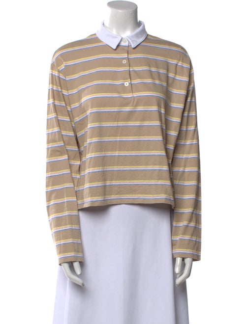 Kule Striped Long Sleeve Polo