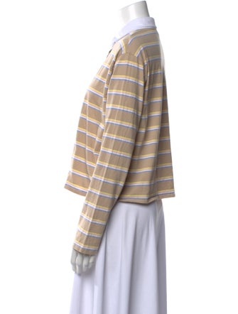 Kule Striped Long Sleeve Polo