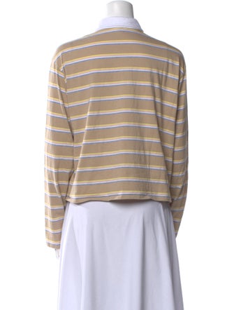 Kule Striped Long Sleeve Polo