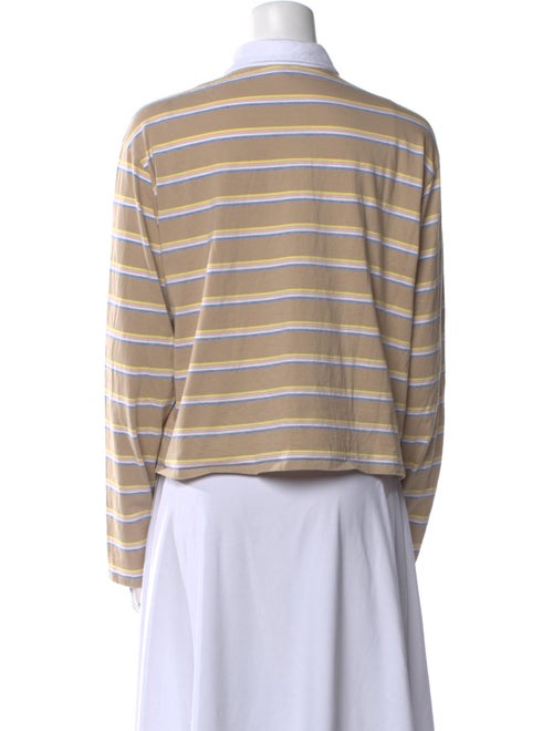 Kule Striped Long Sleeve Polo