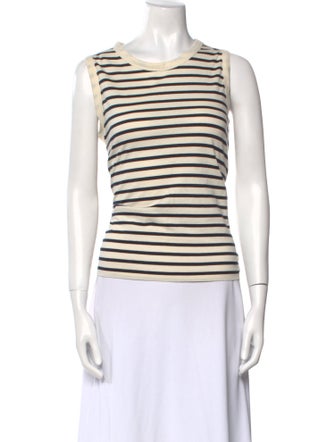 Kule Striped Scoop Neck Top