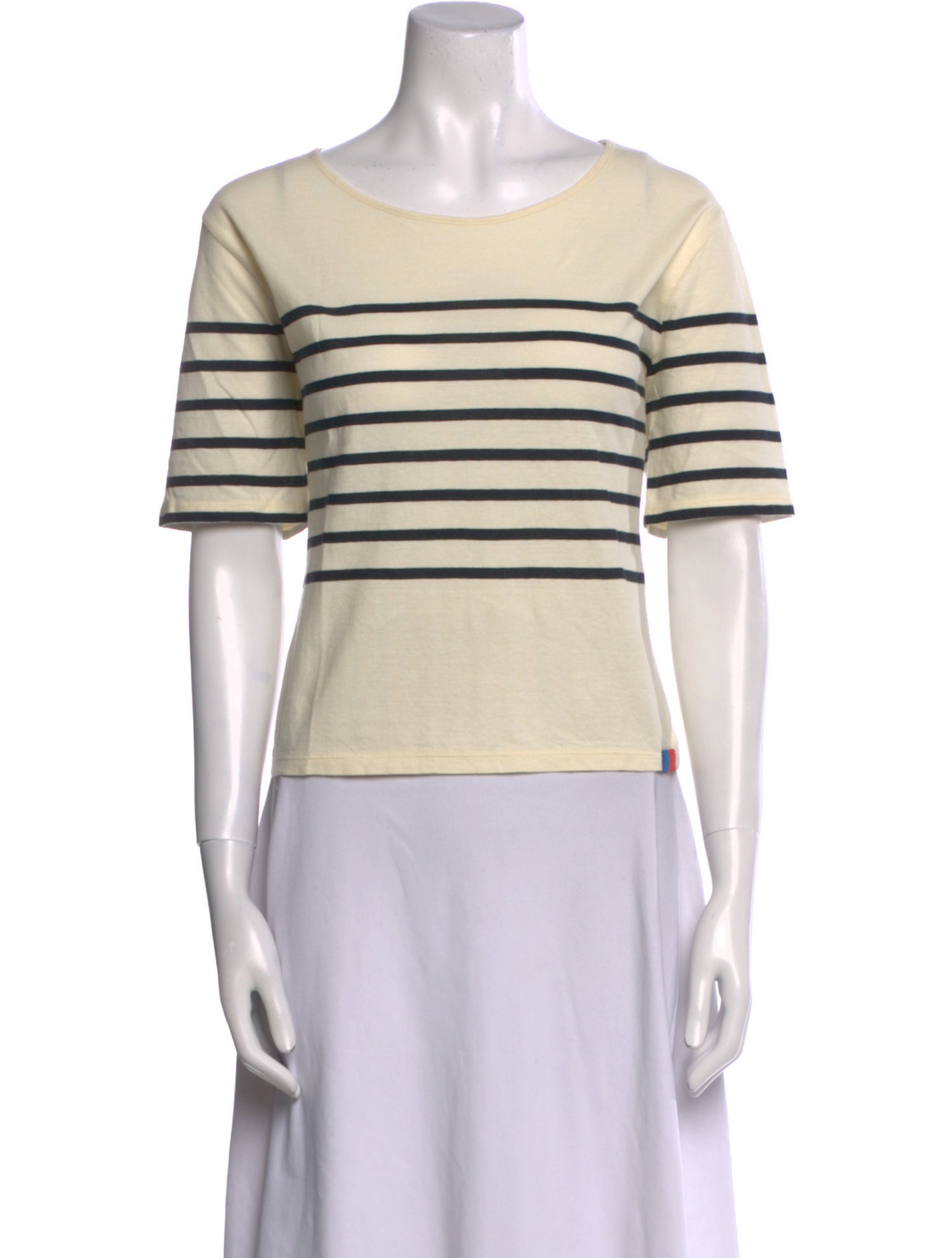 Kule Striped Scoop Neck T-Shirt