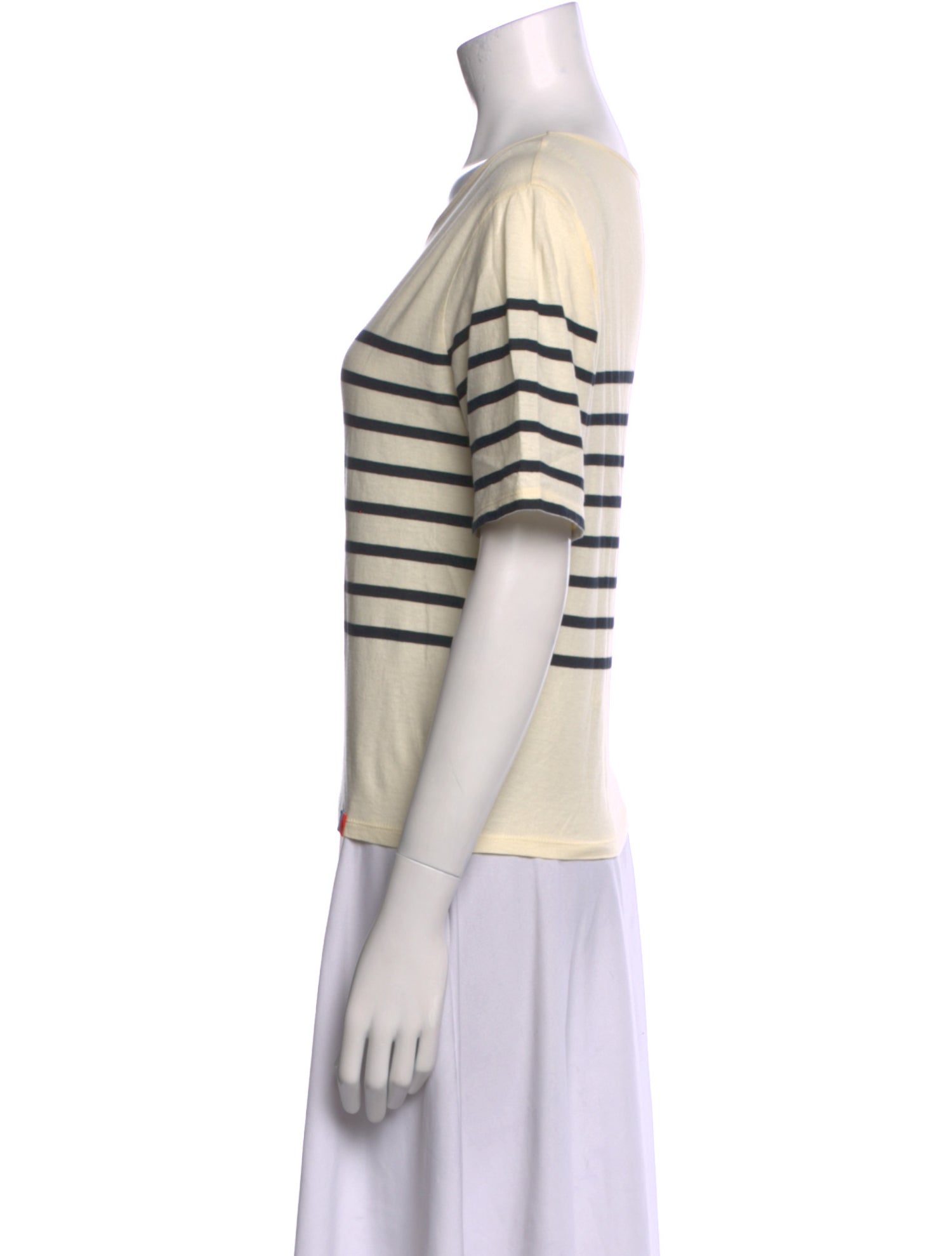 Kule Striped Scoop Neck T-Shirt