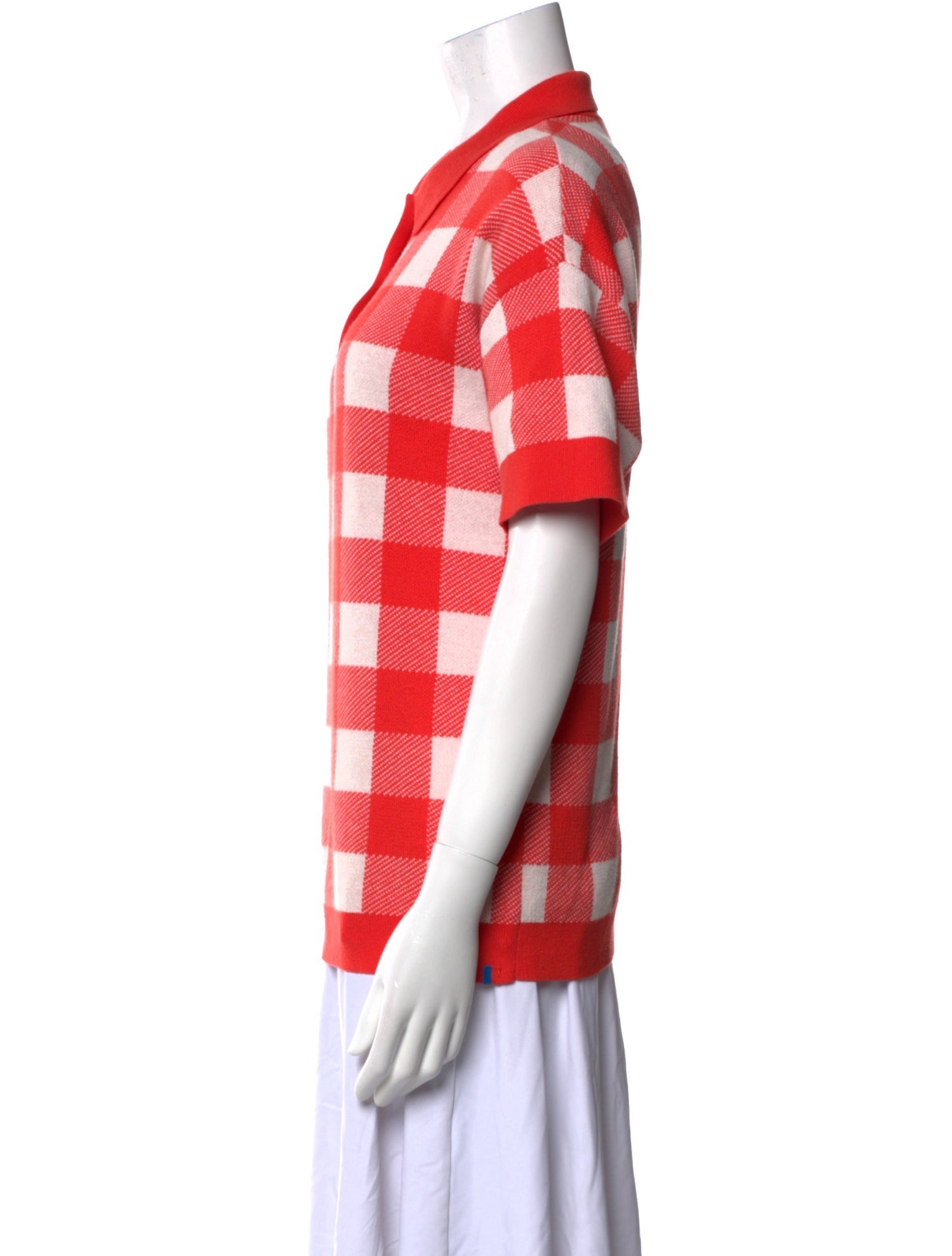 Kule Plaid Print Short Sleeve