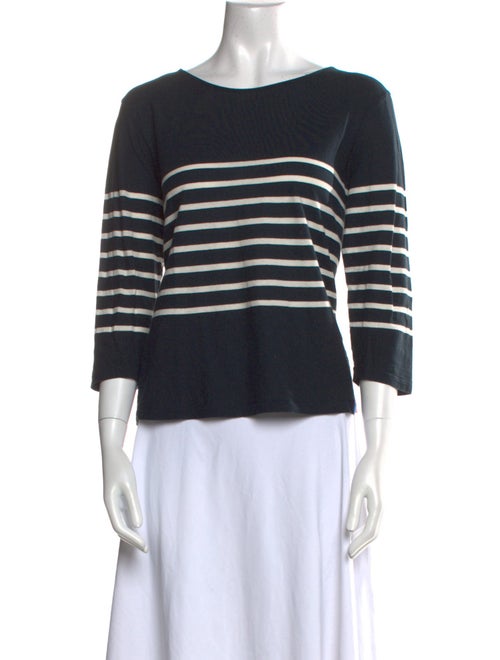 Kule Striped Bateau Neckline Top