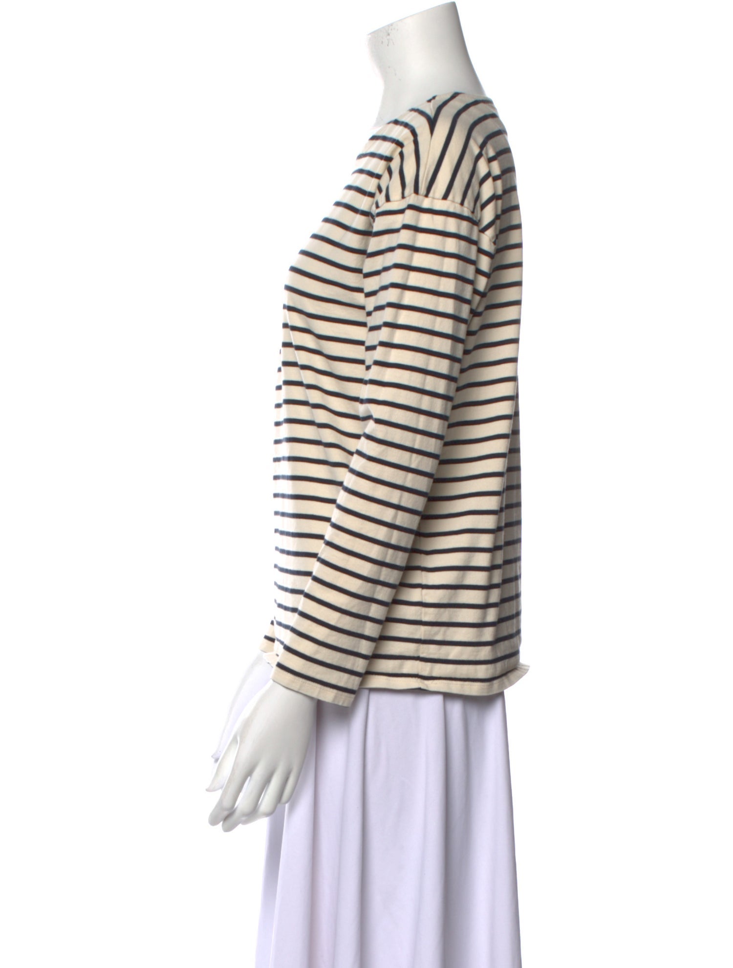 Kule Striped Crew Neck Top