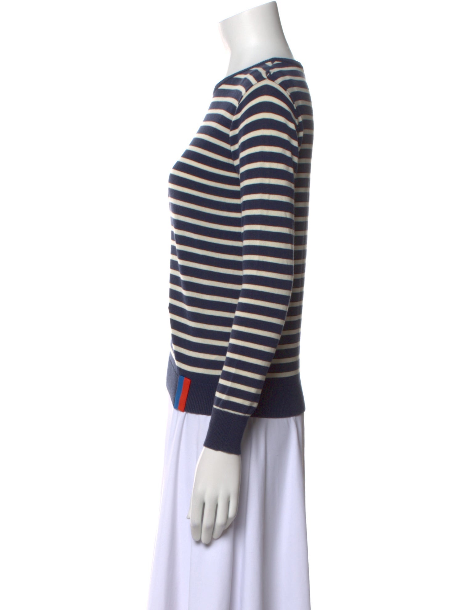 Kule Striped Crew Neck Sweatshirt