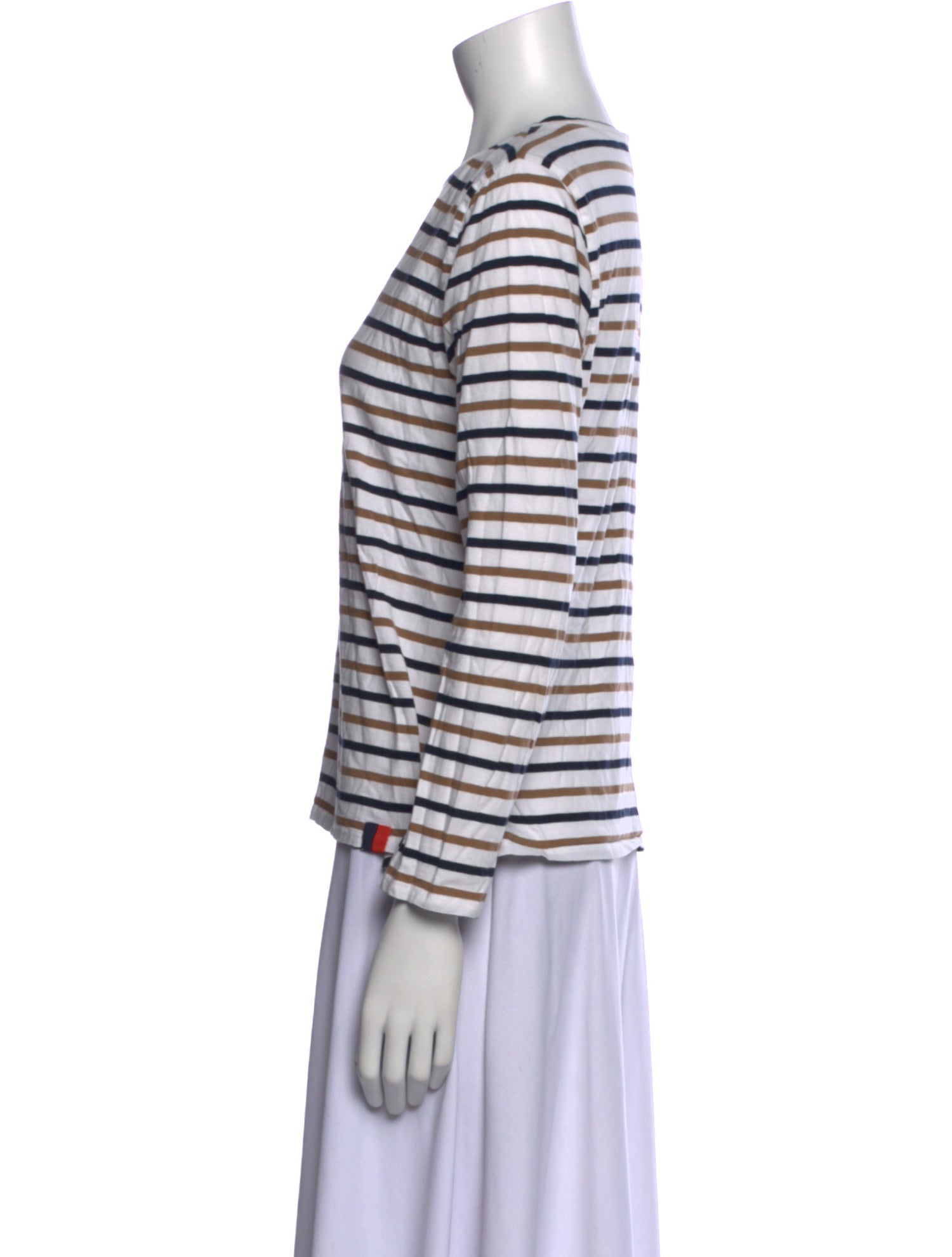 Kule Striped Crew Neck Top
