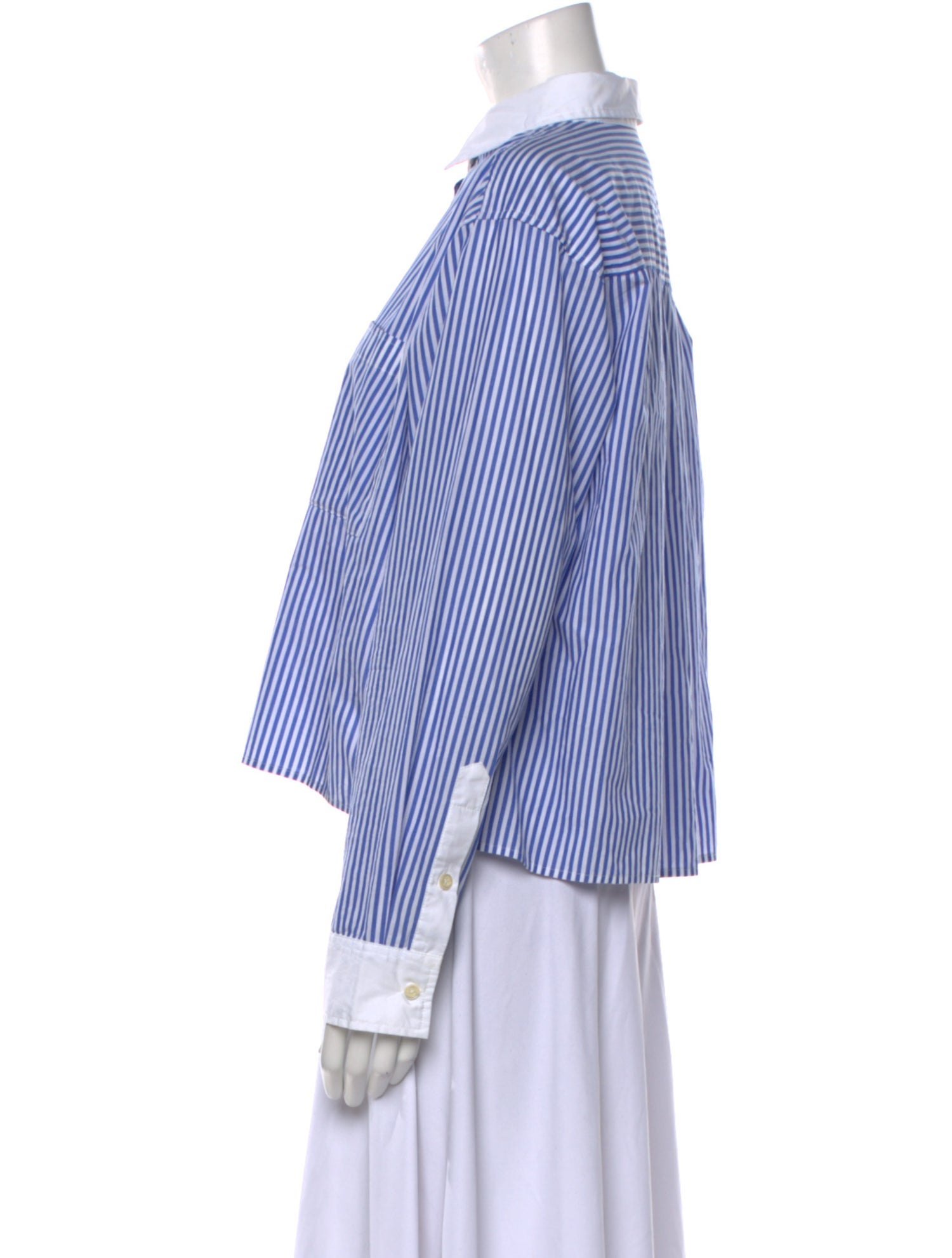 Kule Striped Long Sleeve Button-Up Top