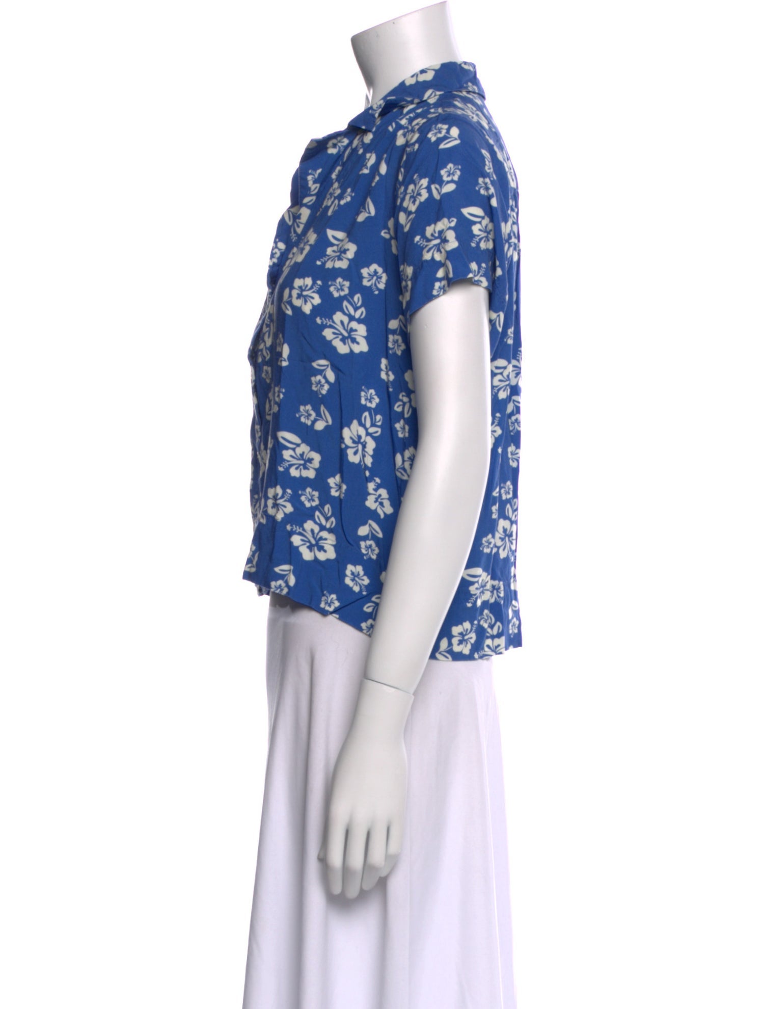 Kule Floral Print V-Neck Crop Top