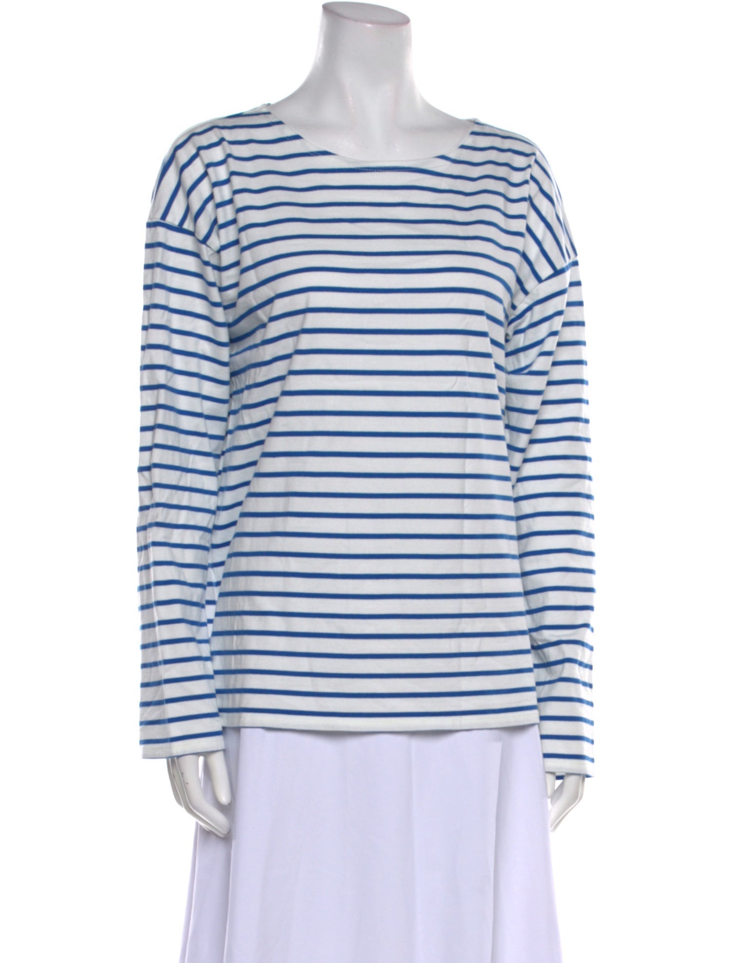 Kule Striped Bateau Neckline T-Shirt