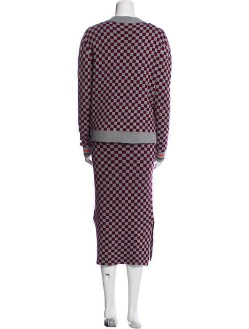 Kule Plaid Print Skirt Set