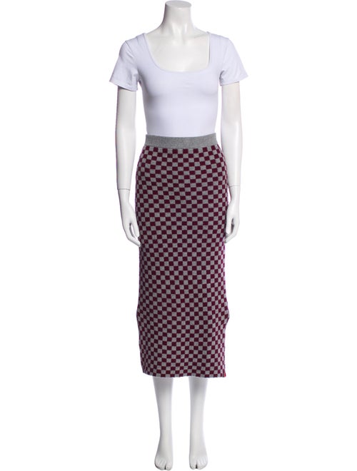 Kule Plaid Print Skirt Set