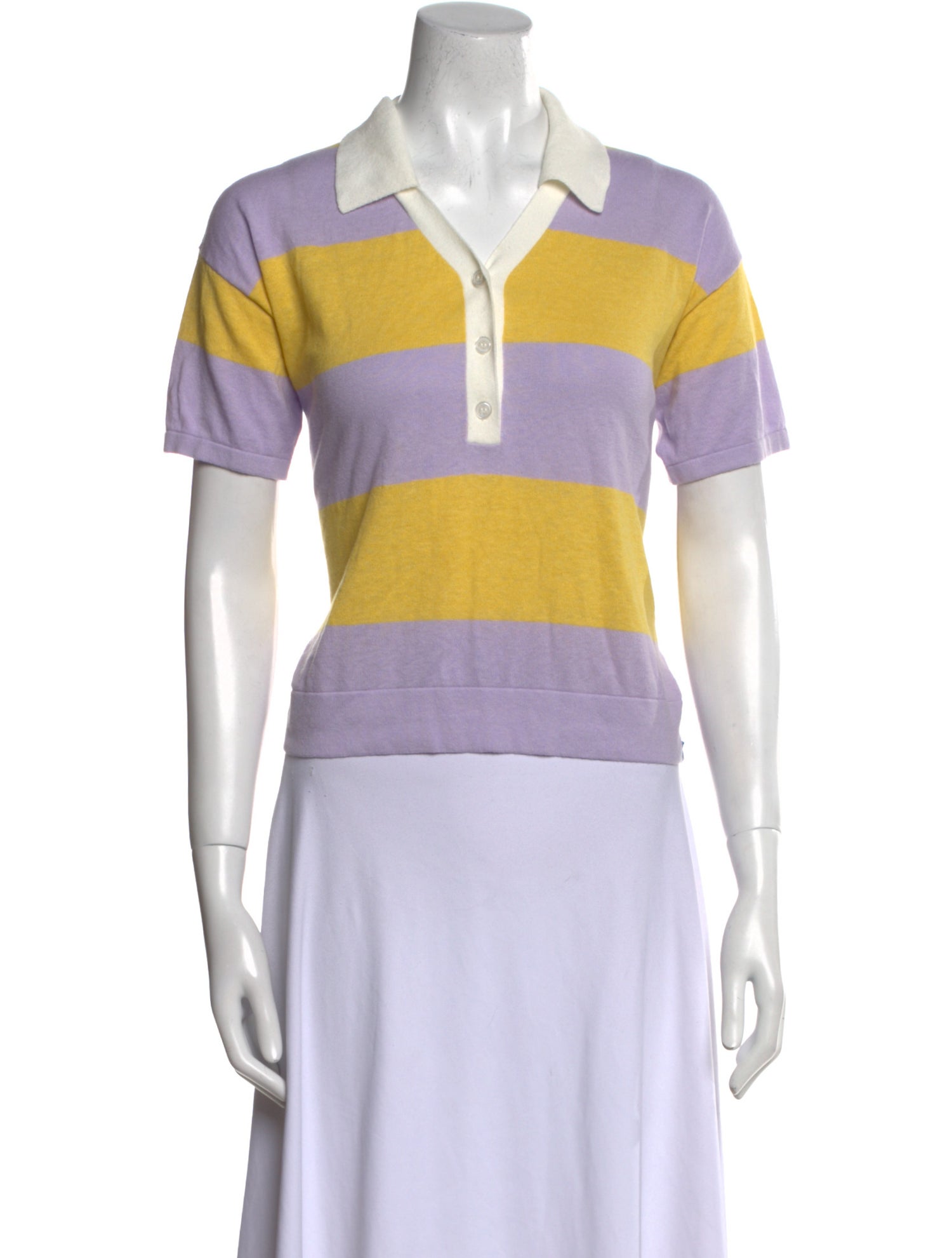 Kule Striped Short Sleeve Polo