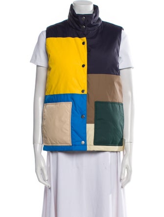 Kule Colorblock Pattern Vest