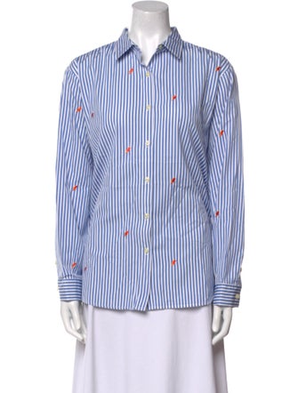 Kule Striped Long Sleeve Button-Up Top