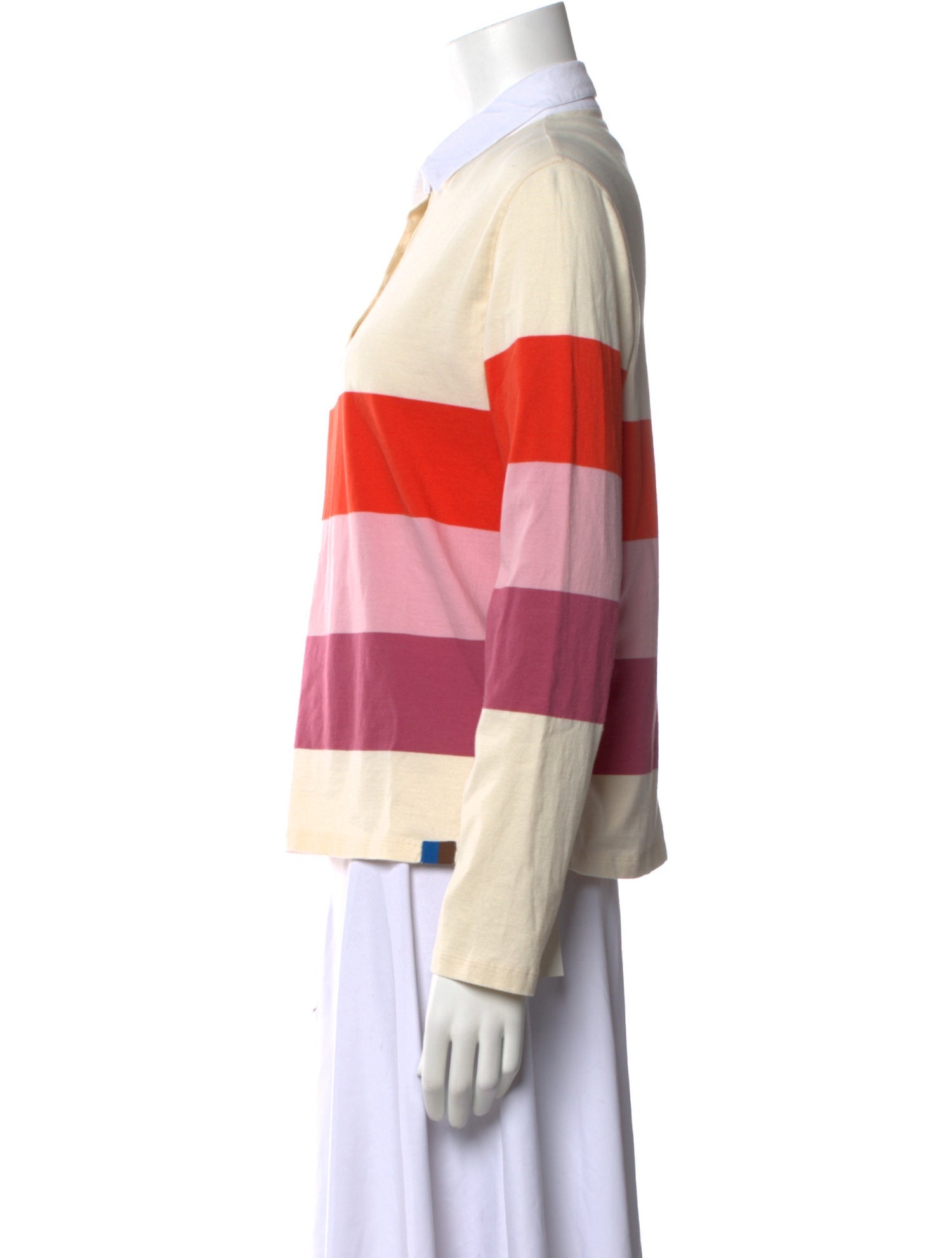 Kule Striped Long Sleeve Polo