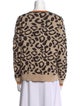 Kule Animal Print Crew Neck Sweater