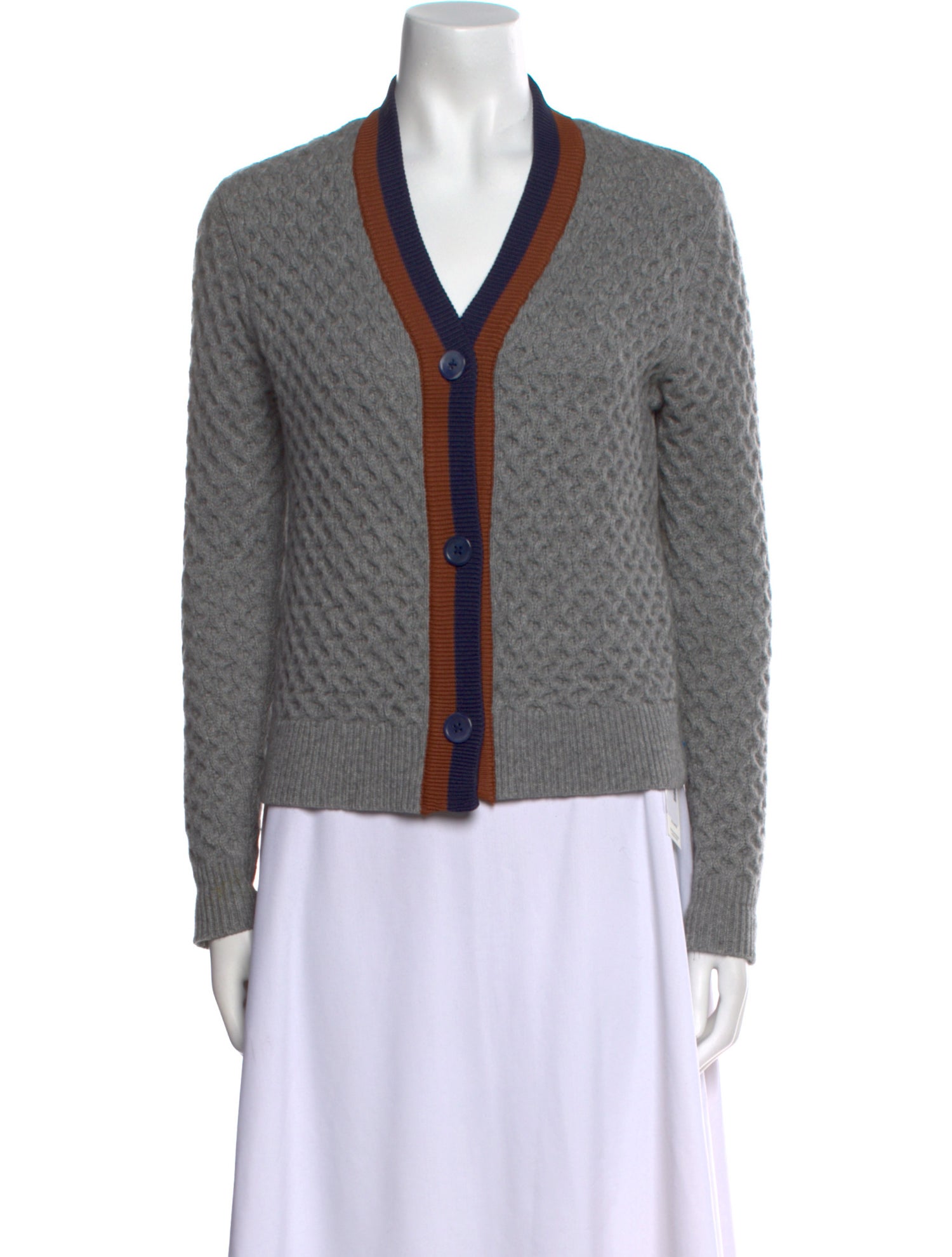 Kule Cashmere Colorblock Pattern Sweater