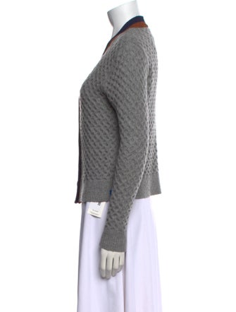 Kule Cashmere Colorblock Pattern Sweater