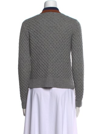Kule Cashmere Colorblock Pattern Sweater