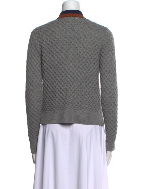 Kule Cashmere Colorblock Pattern Sweater
