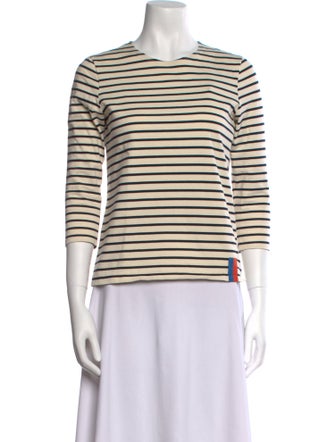 Kule Striped Crew Neck Top