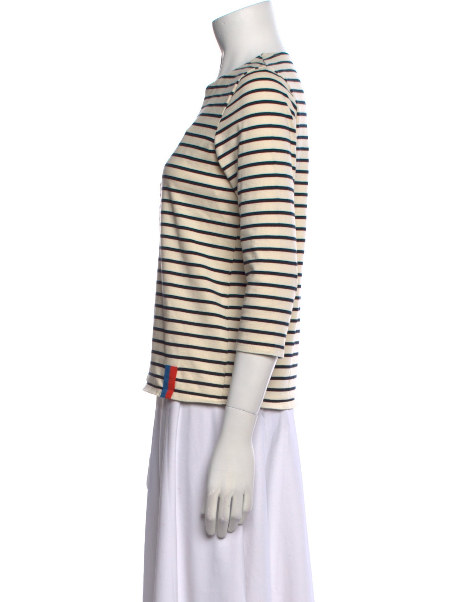 Kule Striped Crew Neck Top