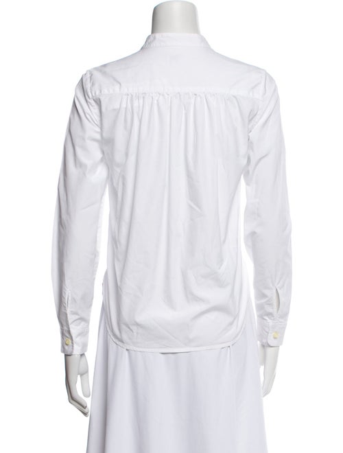 Kule Mock Neck Long Sleeve Button-Up Top