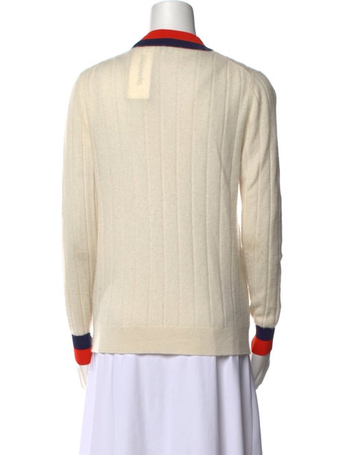 Kule Cashmere Colorblock Pattern Sweater