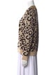 Kule Animal Print V-Neck Sweater