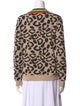 Kule Animal Print V-Neck Sweater
