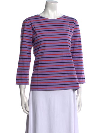Kule Striped Bateau Neckline Top