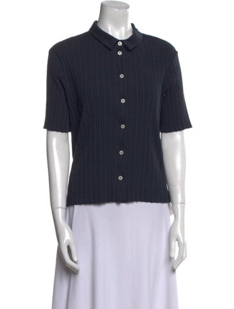 Kule Three-Quarter Sleeve Button-Up Top