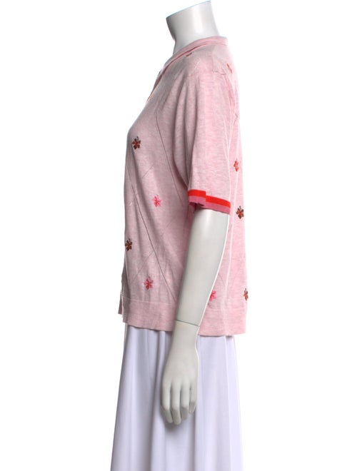 Kule Printed Short Sleeve Button-Up Top