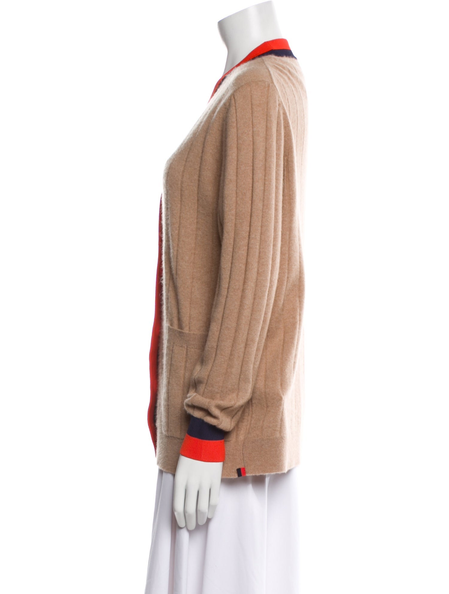Kule Cashmere Colorblock Pattern Jacket