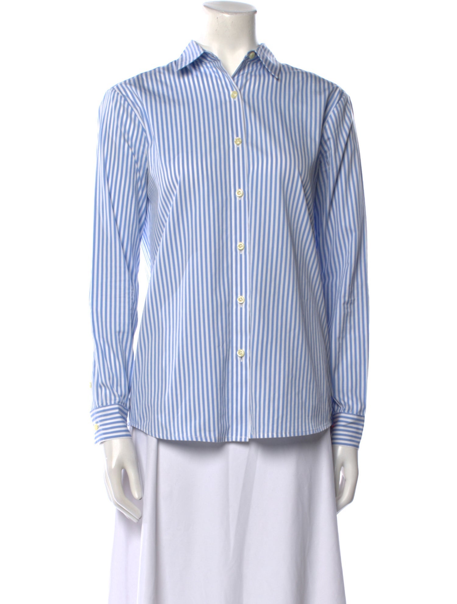 Kule Striped Long Sleeve Button-Up Top