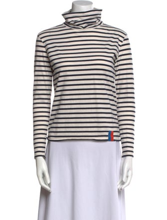 Kule Striped Turtleneck Top