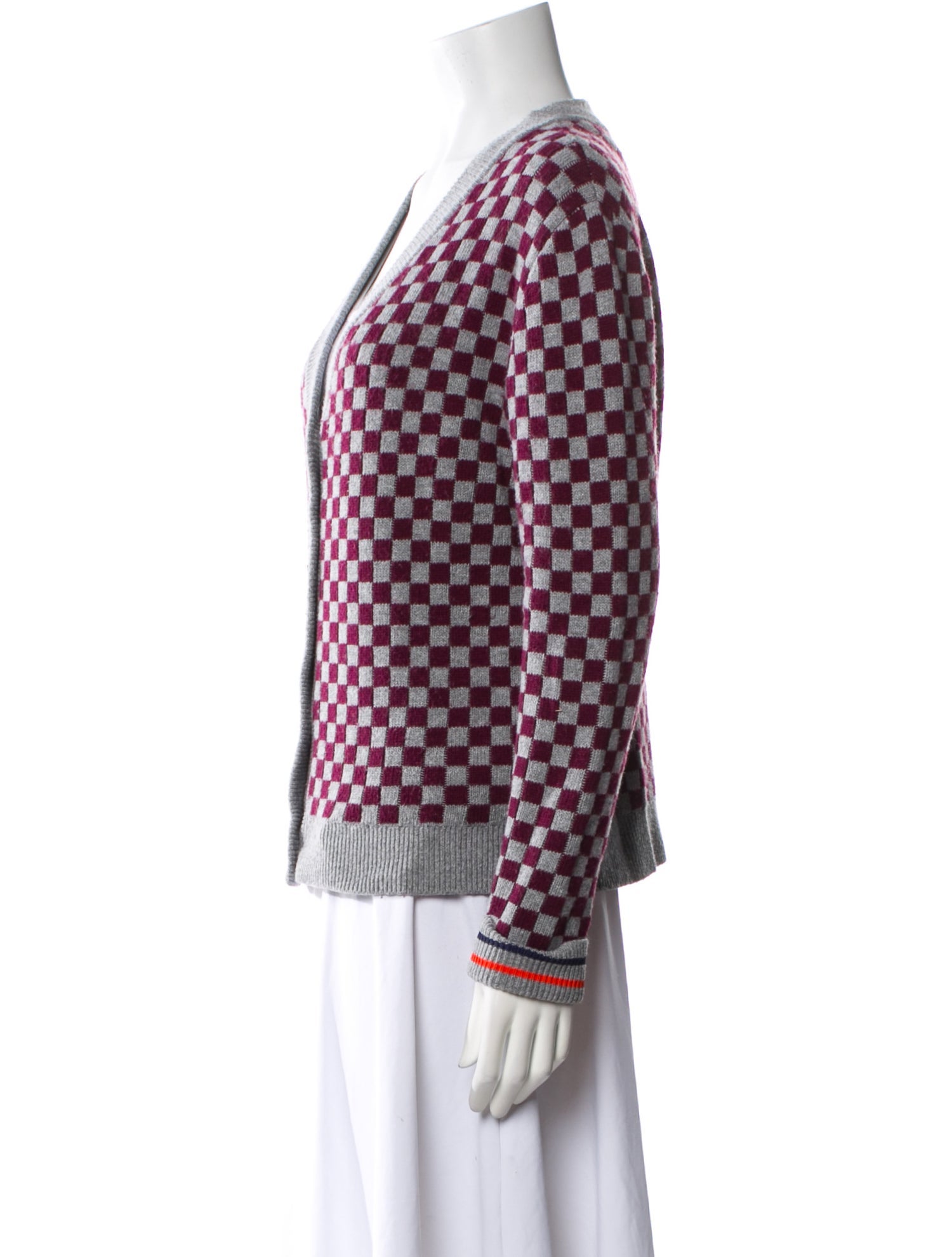 Kule Printed V-Neck Sweater