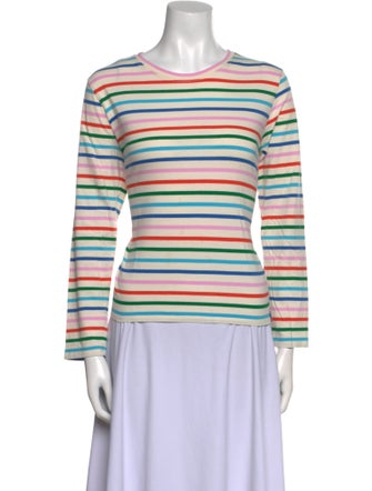 Kule Striped Crew Neck Top