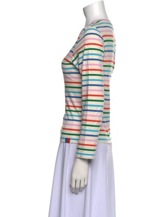 Kule Striped Crew Neck Top