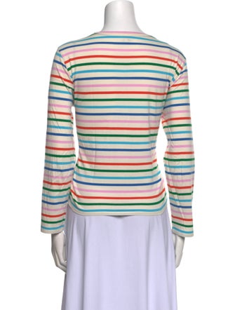 Kule Striped Crew Neck Top