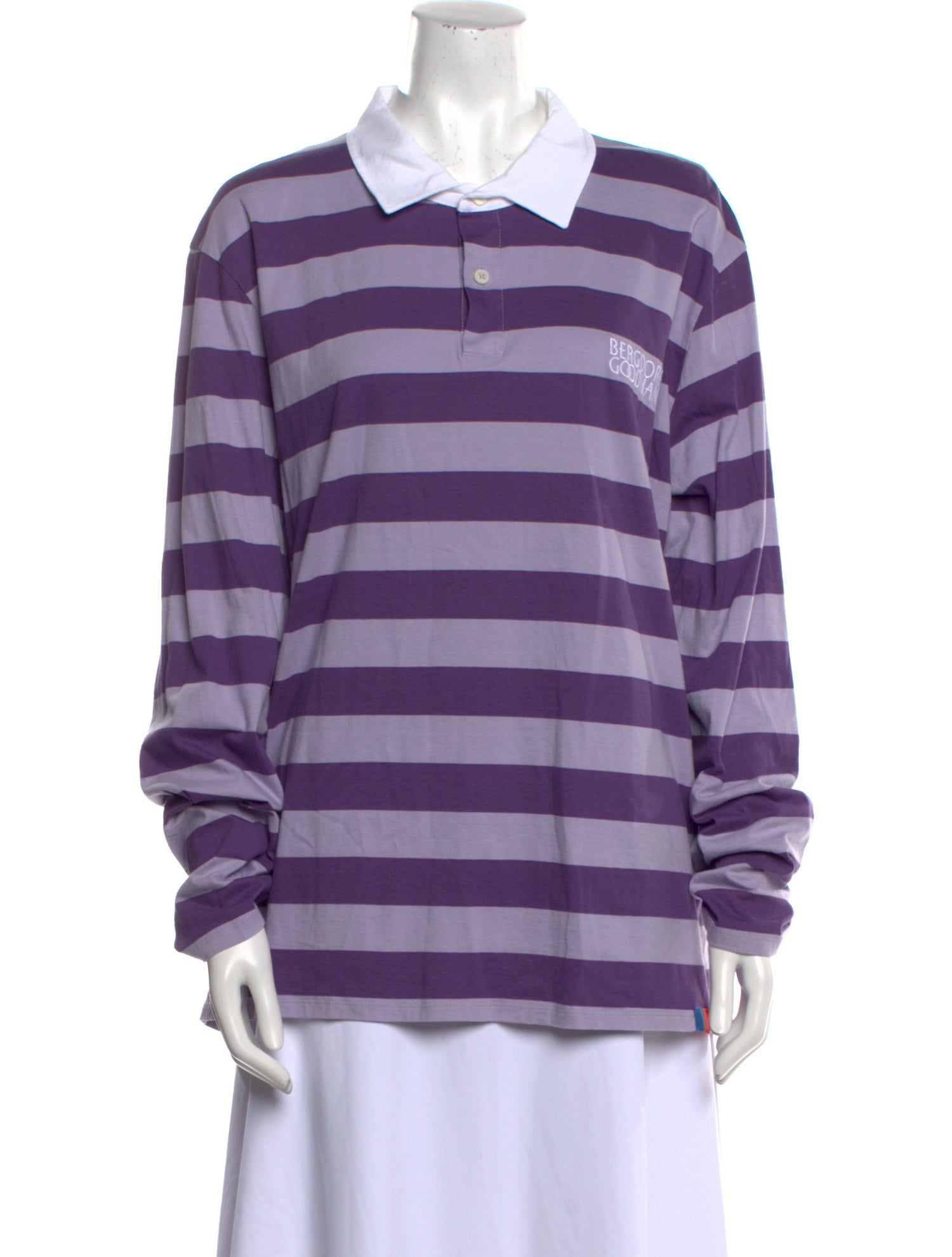 Kule Striped Long Sleeve Polo