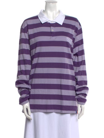 Kule Striped Long Sleeve Polo